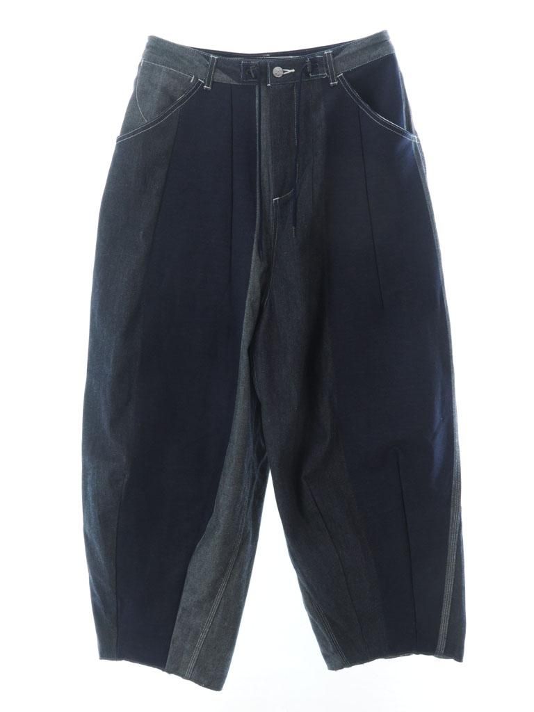 Needles ニードルズ - H.D. Pant ヒザデルパンツ - Painter - 10oz Denim / Stripe Jq. - Indigo