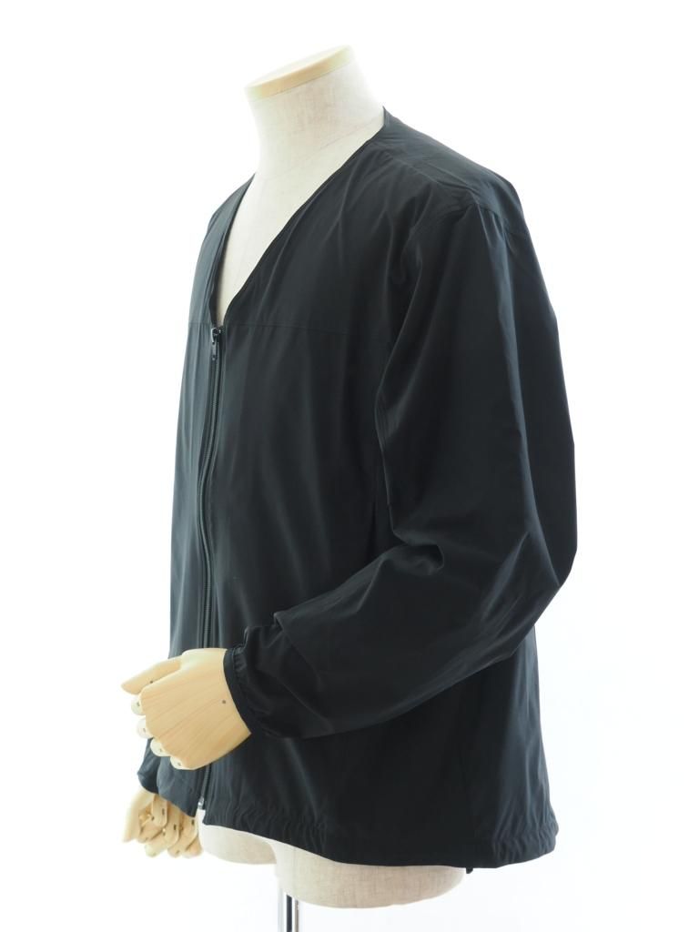 Needles ニードルズ - W.U. V Neck Jac ウォームアップブイネックジャケット - Poly Ripstop - Black