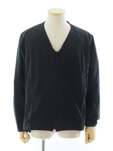 Needles ニードルズ - W.U. V Neck Jac ウォームアップブイネックジャケット - Poly Ripstop - Black