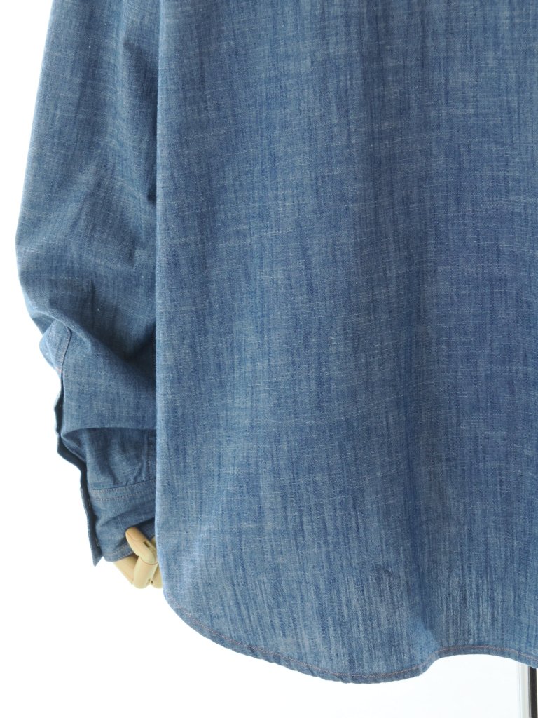 Needles ˡɥ륺 - Western Shirt 󥷥 - Cotton Chambray / India Emb. - Blue
