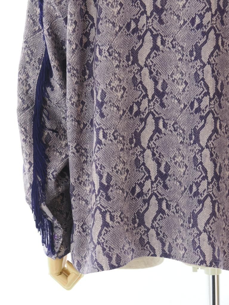 Needles ニードルズ - Fringe One-Up Shirt フリンジワンナップシャツ - AC/R/C Python Jq. - Purple