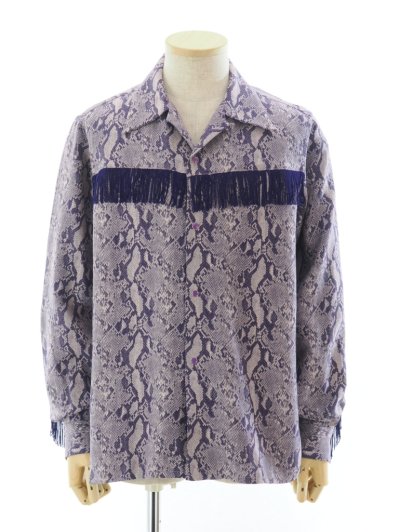 Needles ˡɥ륺 - Fringe One-Up Shirt ե󥸥ʥåץ - AC/R/C Python Jq. - Purple