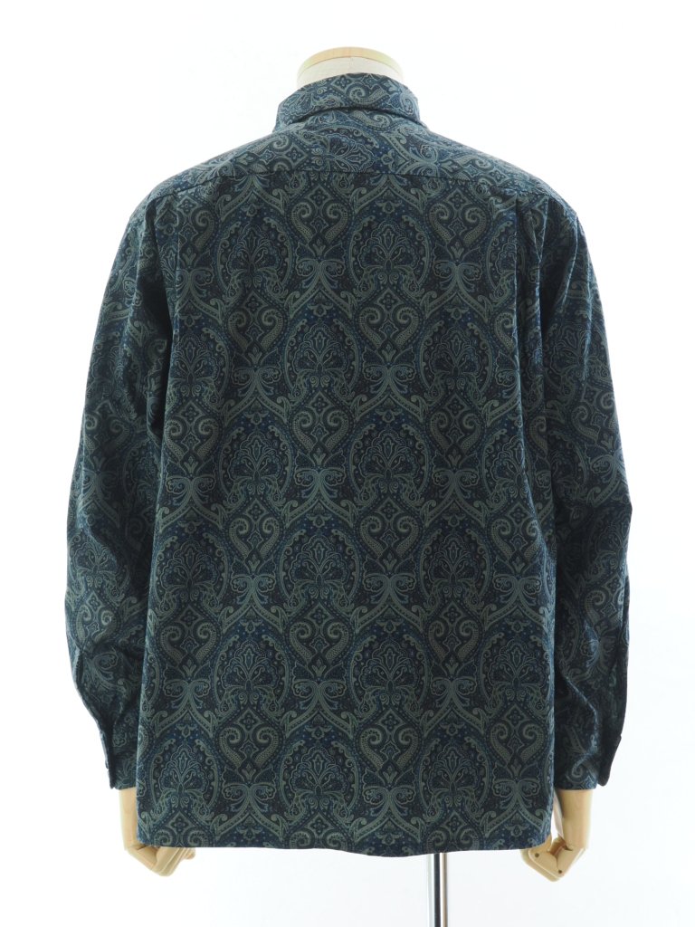 Engineered Garments 󥸥˥ɥ - Classic Shirt åå -  Cotton Paisley Print - Navy