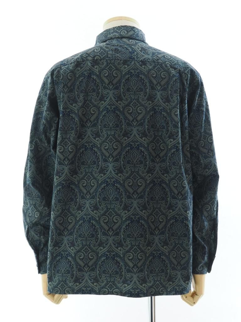 Engineered Garments エンジニアドガーメンツ - Classic Shirt クラッシックシャツ -  Cotton Paisley Print - Navy