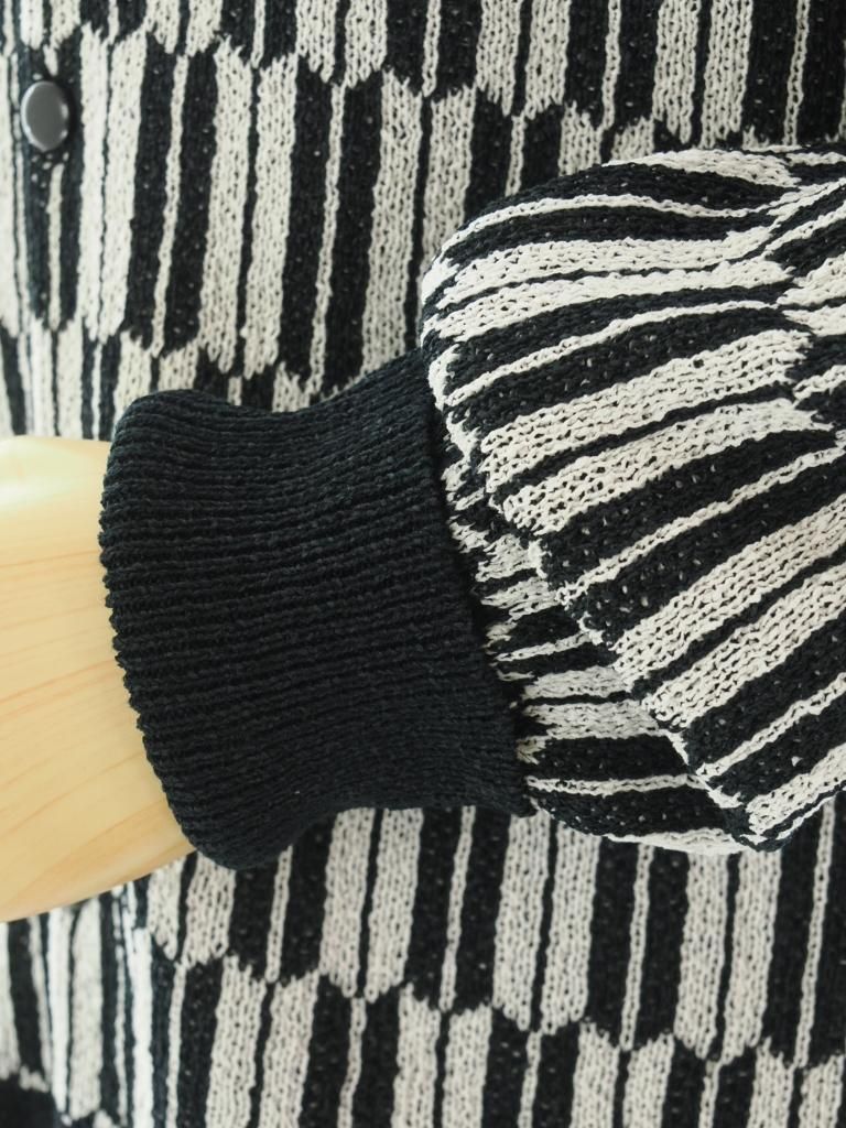 Needles ニードルズ - V Neck Cardigan ブイネックカーディガン - Arrow - Black