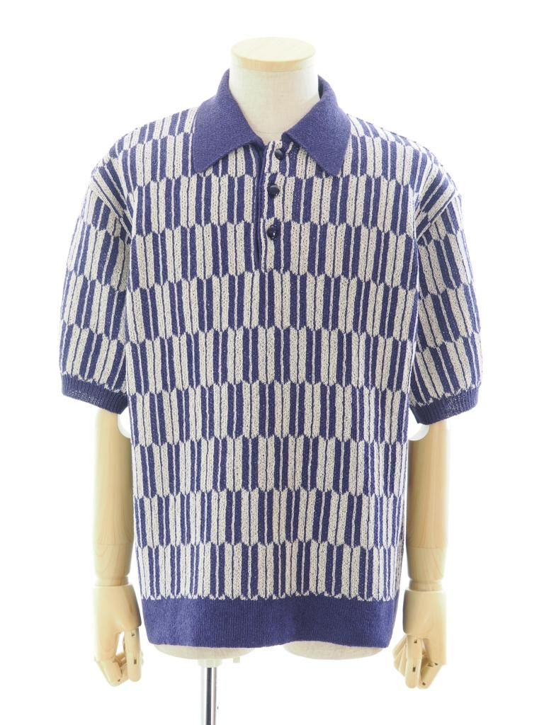Needles ニードルズ - Polo Sweater ポロセーター - Arrow - Purple