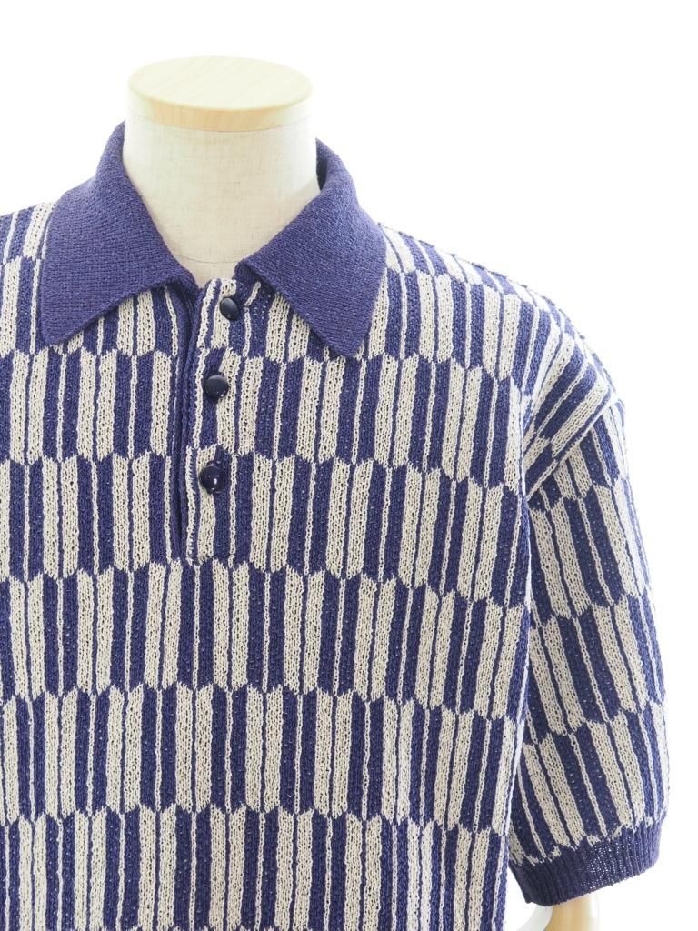 Needles ニードルズ - Polo Sweater ポロセーター - Arrow - Purple
