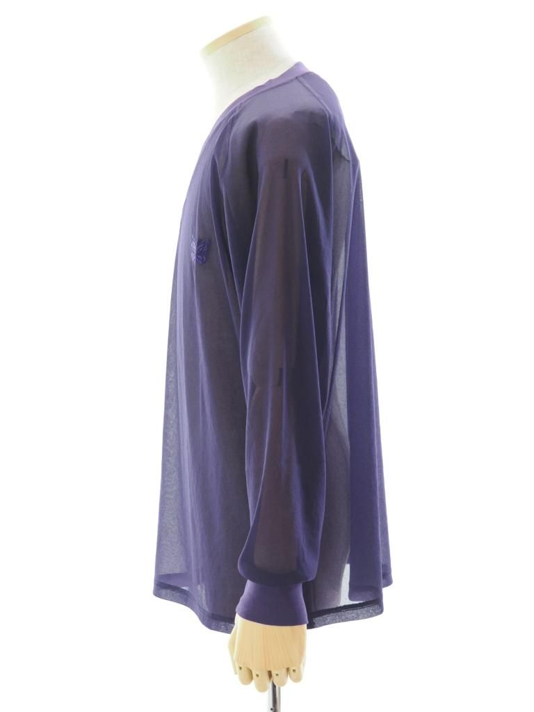 Needles ニードルズ - L/S V Neck Tee ロングスリーブブイネックティー - Poly Tricot Chiffon - Purple