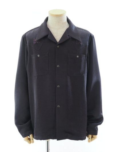 Needles ˡɥ륺 - L/S Cowboy One-Up Shirt 󥰥꡼֥ܡʥåץ - Poly Sateen - Purple