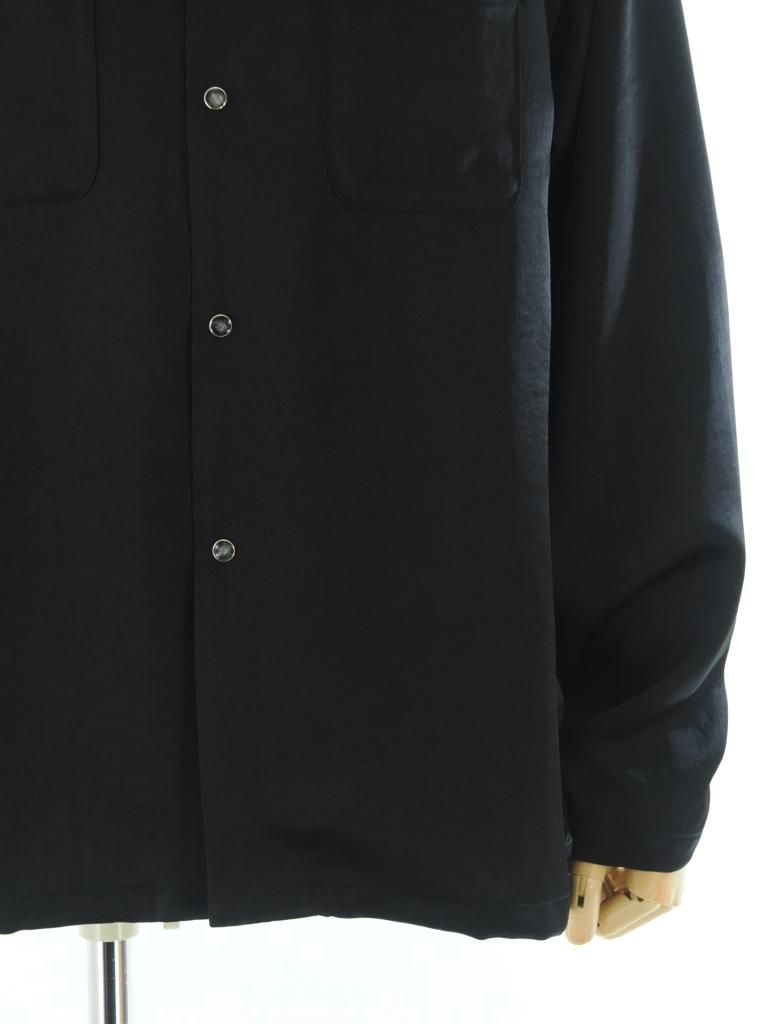 Needles ニードルズ - L/S Cowboy One-Up Shirt ロングスリーブカウボーイワンナップシャツ - Poly Sateen - Black