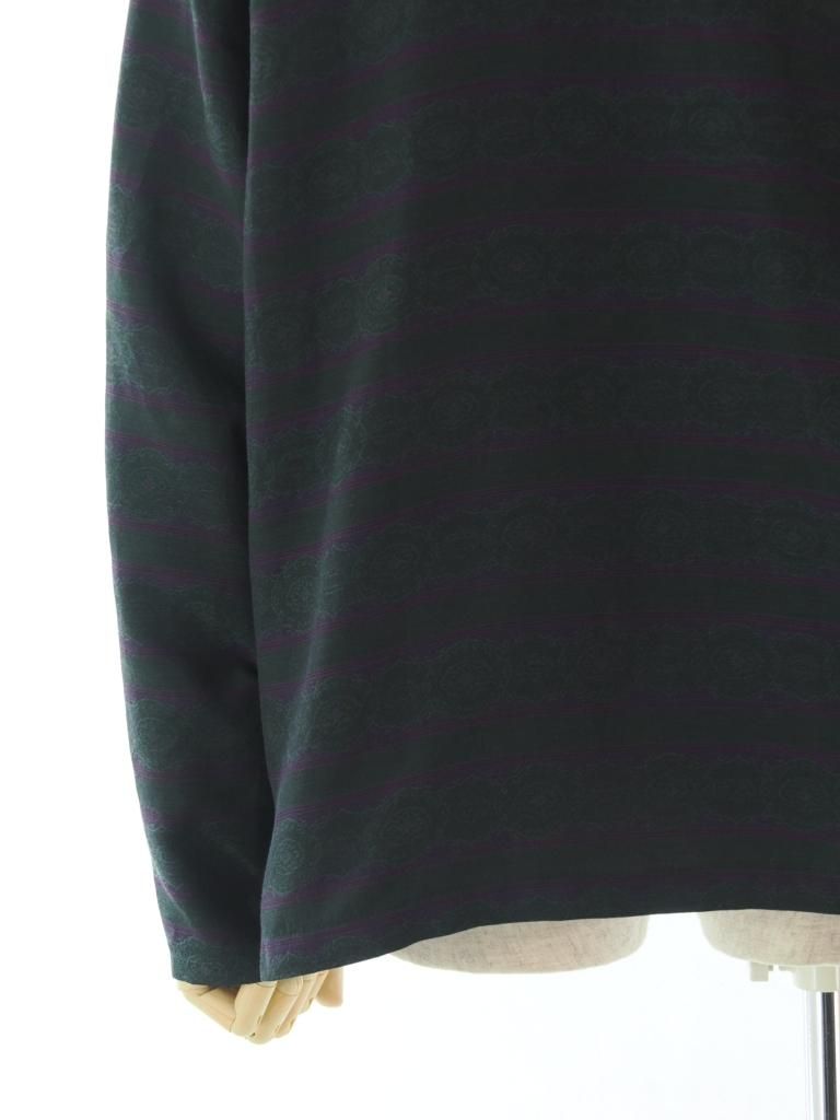 Needles ニードルズ - Cardigan Jacket カーディガンジャケット - PE/C Fine Pattern Stripe Jq. - Green