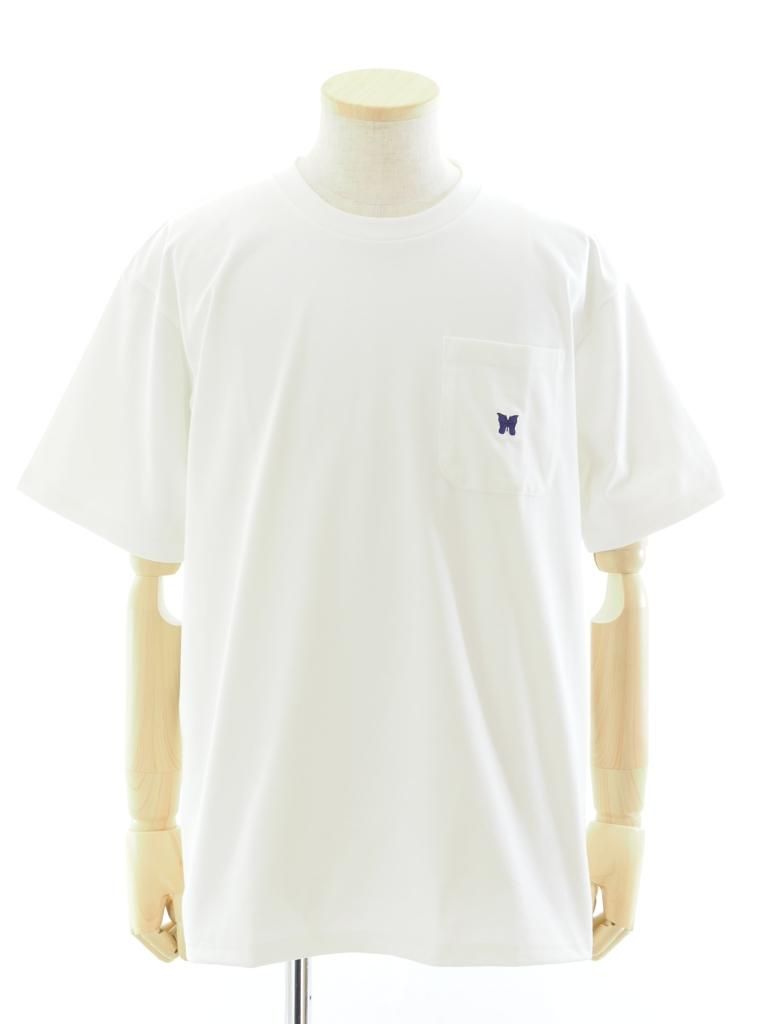 Needles ニードルズ - S/S Crew Neck Tee ショートスリーブクルーネックティー - Poly Jersey - White