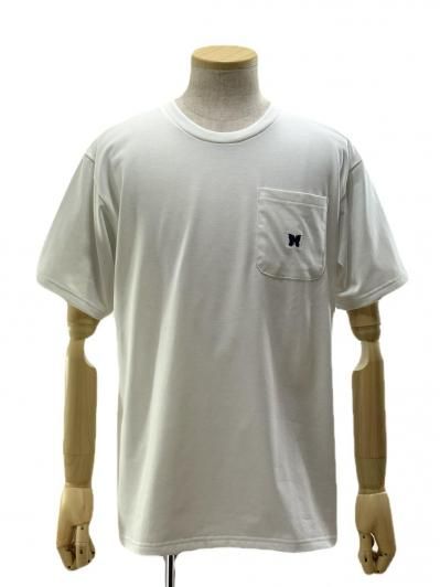 Needles ニードルズ - S/S Crew Neck Tee ショートスリーブクルーネックティー - Poly Jersey - White