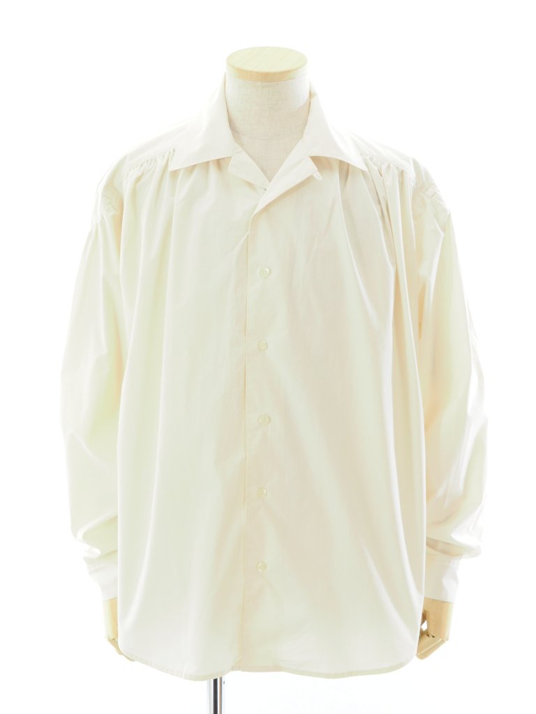 AiE エーアイイー - Painter Shirt ペインターシャツ - Cotton Cloth / Iridescent - Off White