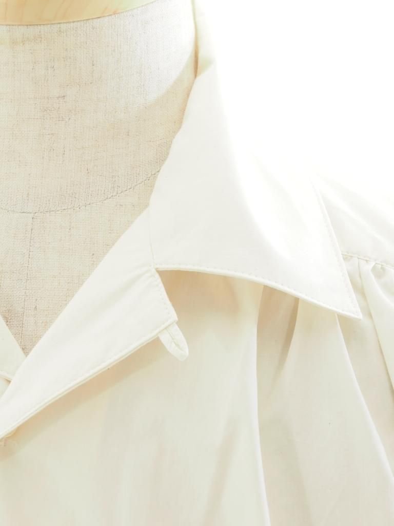 AiE エーアイイー - Painter Shirt ペインターシャツ - Cotton Cloth / Iridescent - Off White