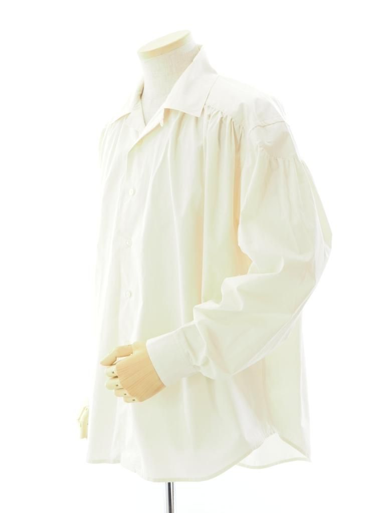 AiE エーアイイー - Painter Shirt ペインターシャツ - Cotton Cloth / Iridescent - Off White