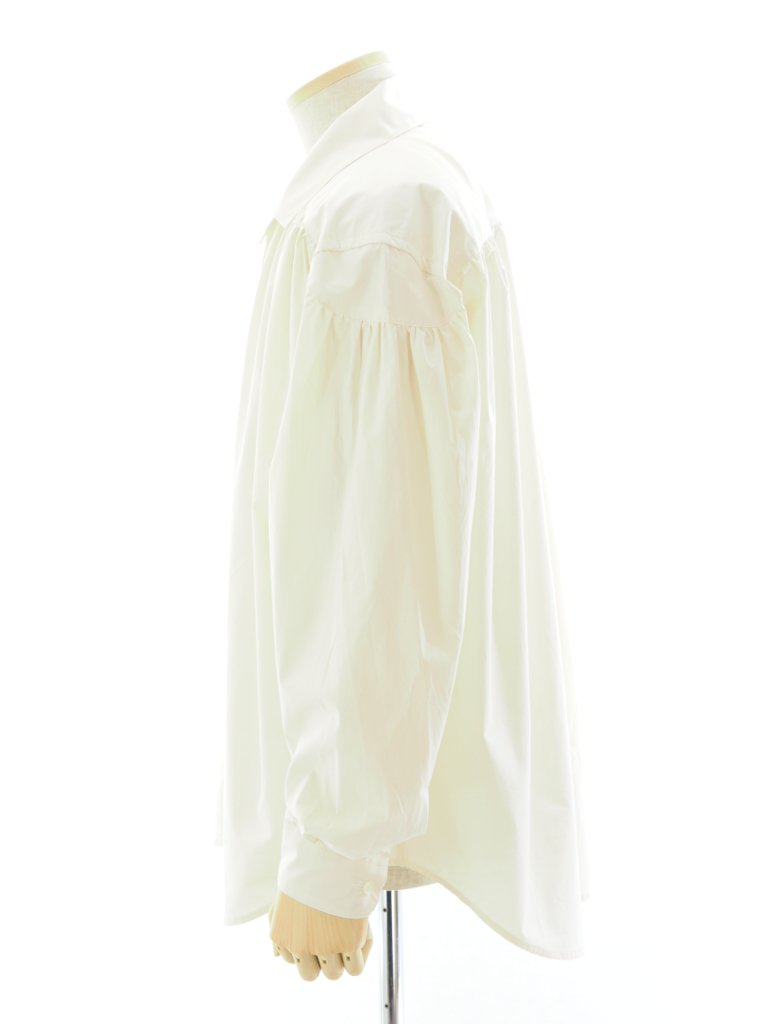 AiE エーアイイー - Painter Shirt ペインターシャツ - Cotton Cloth / Iridescent - Off White