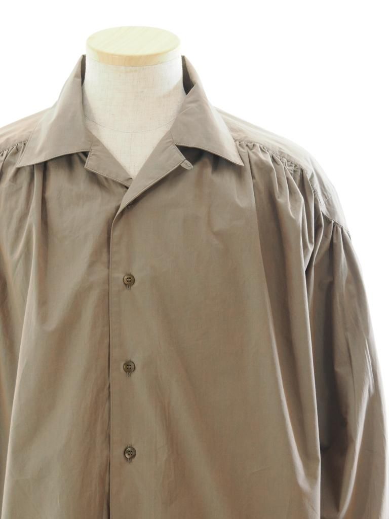 AiE エーアイイー - Painter Shirt ペインターシャツ - Cotton Cloth / Iridescent - Khaki