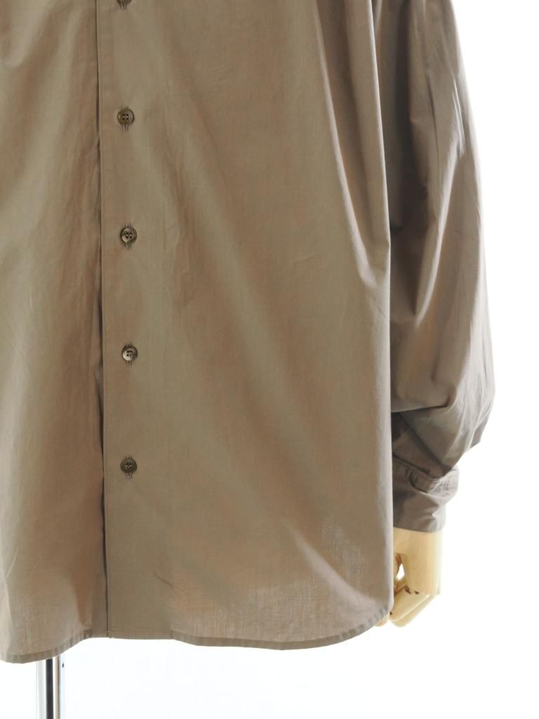 AiE エーアイイー - Painter Shirt ペインターシャツ - Cotton Cloth / Iridescent - Khaki