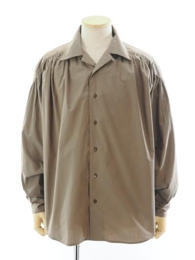 AiE エーアイイー - Painter Shirt ペインターシャツ - Cotton Cloth / Iridescent - Khaki