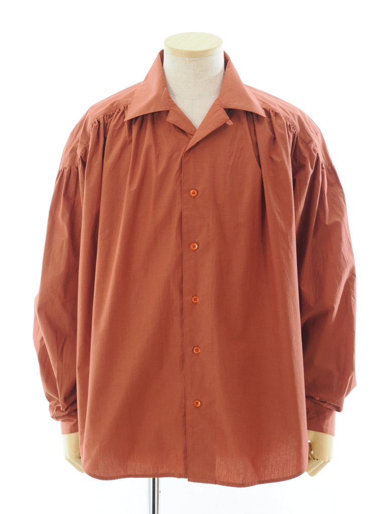 AiE エーアイイー - Painter Shirt ペインターシャツ - Cotton Cloth / Iridescent - Orange