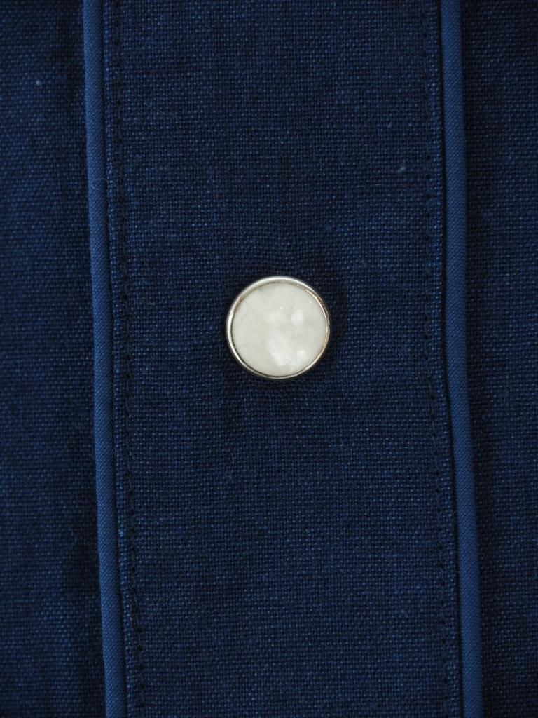 TUITACI 朔 ツイタチ - Icirian Western Shirt - Navy