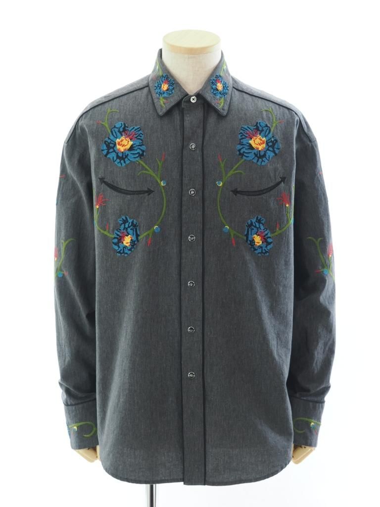 TUITACI 朔 ツイタチ - Icirian Western Shirt - Black