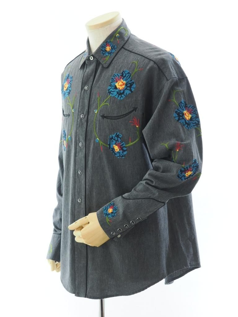 TUITACI 朔 ツイタチ - Icirian Western Shirt - Black