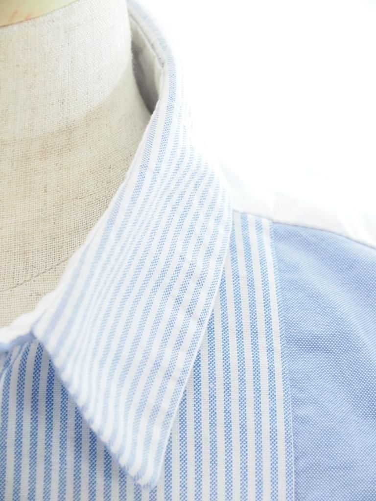 Engineered Garments 󥸥˥ɥ - Combo Short Collar Shirt - Cotton Oxford - White