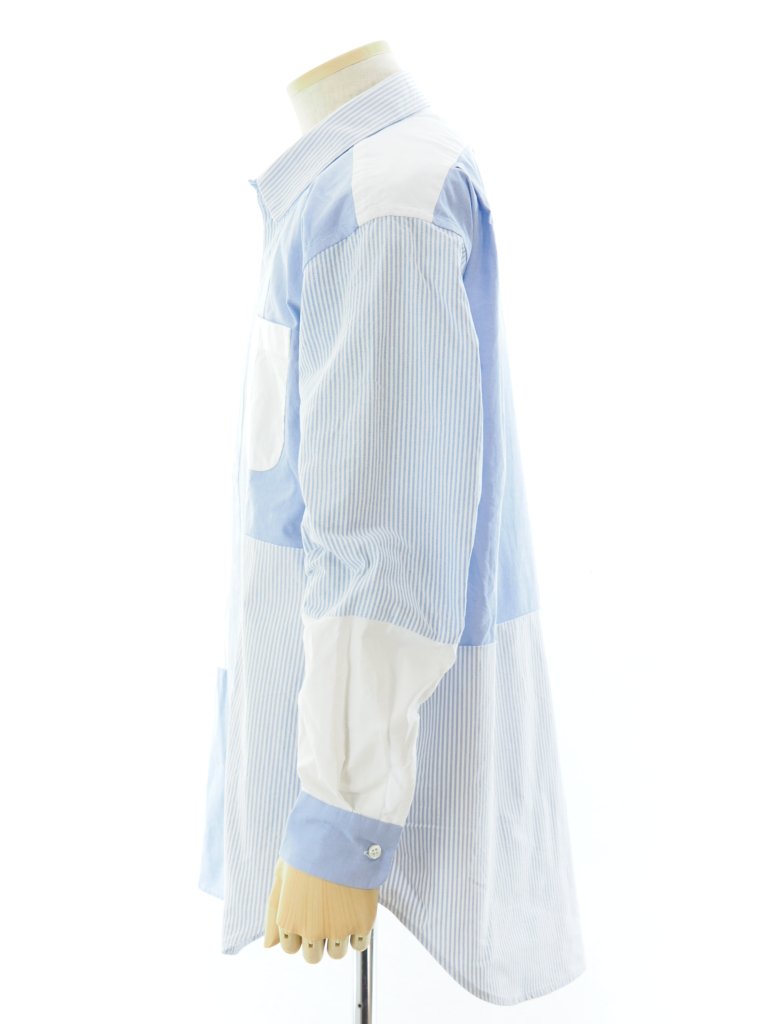 Engineered Garments エンジニアドガーメンツ - Combo Short Collar Shirt - Cotton Oxford - White