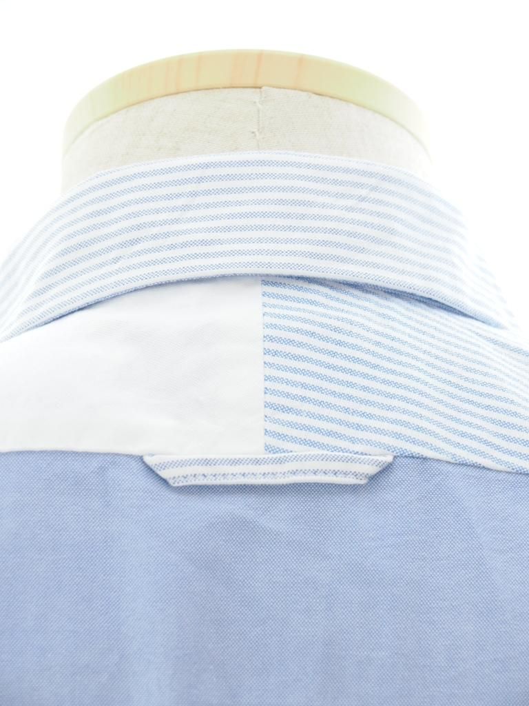 Engineered Garments 󥸥˥ɥ - Combo Short Collar Shirt - Cotton Oxford - White