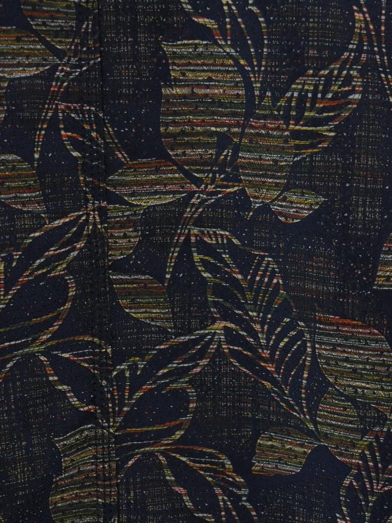 Needles ニードルズ - V.N.S.C. Jacket ブイネックスタンドカラージャケット - PE/AN Botanical Jq. - Navy
