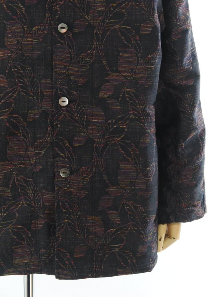 Needles ニードルズ - V.N.S.C. Jacket ブイネックスタンドカラージャケット - PE/AN Botanical Jq. - Black