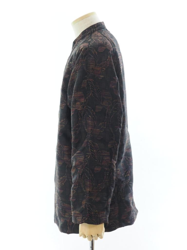Needles ニードルズ - V.N.S.C. Jacket ブイネックスタンドカラージャケット - PE/AN Botanical Jq. - Black