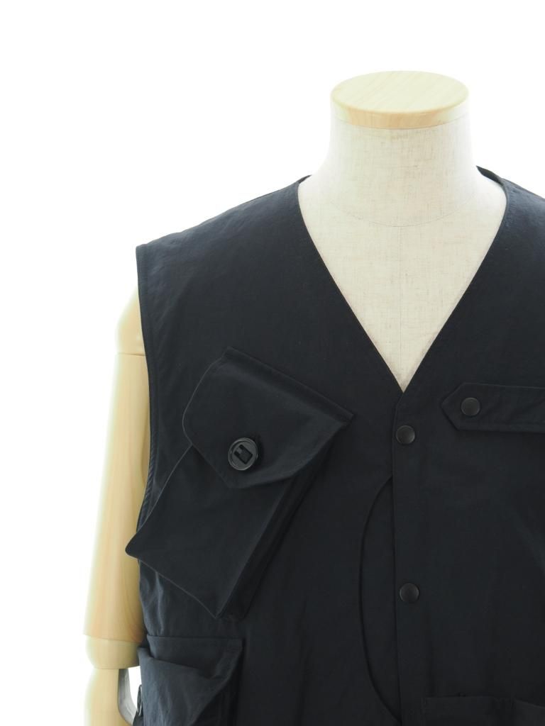 South2 West8 サウスツーウエストエイト - Tenkara Vest テンカラベスト - Nylon Oxford - Black