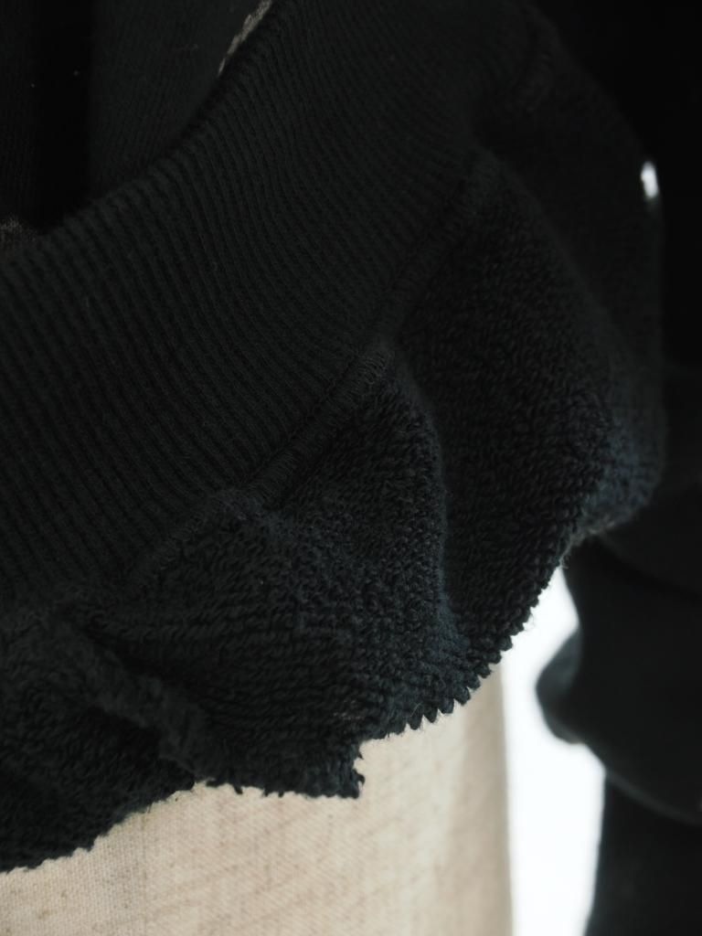 NOMA t.d. ノーマティーディー - Hand Dyed Twist Sweat ハンドダイツイストスウェット - Black