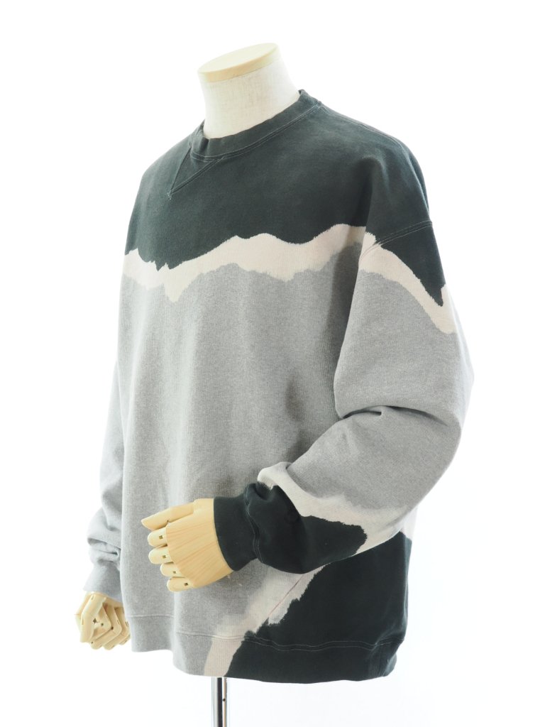 NOMA t.d. ノーマティーディー - Hand Dyed Twist Sweat ハンドダイツイストスウェット - Grey
