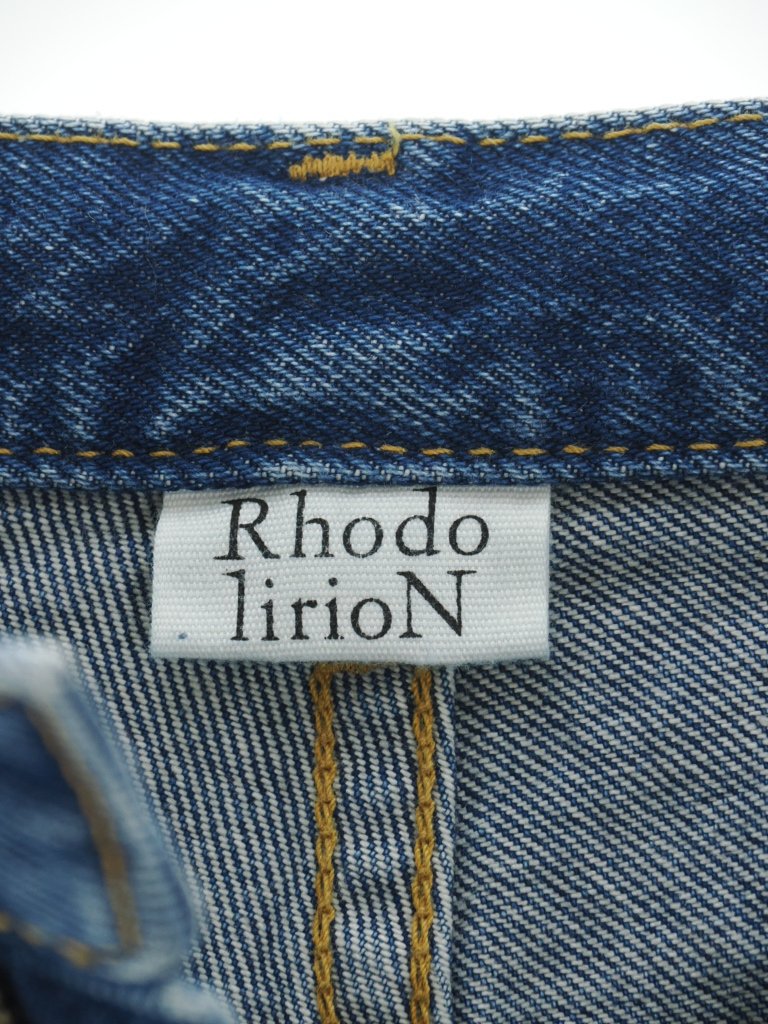 Rhodolirion ɥꥪ - 90Loose Straight Jean Pant 90'롼ȥ졼ȥѥ - Damage - Indigo