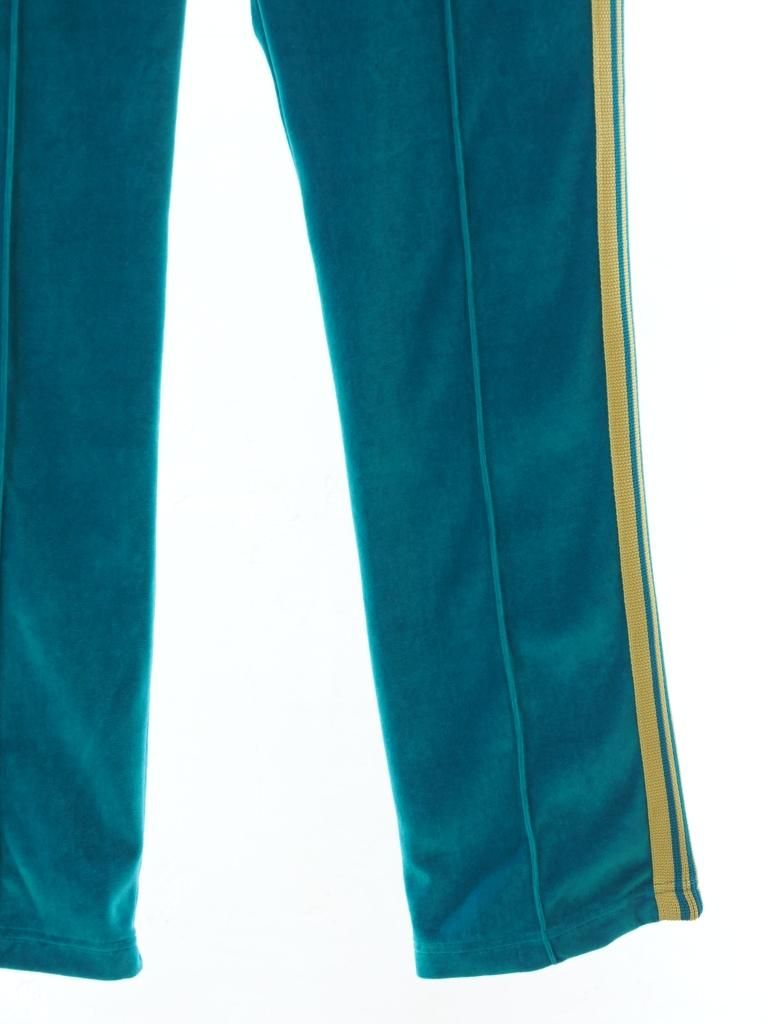 Needles ニードルズ - Narrow Track Pant ナロートラックパンツ - C/Pe Velour - Turcuoise