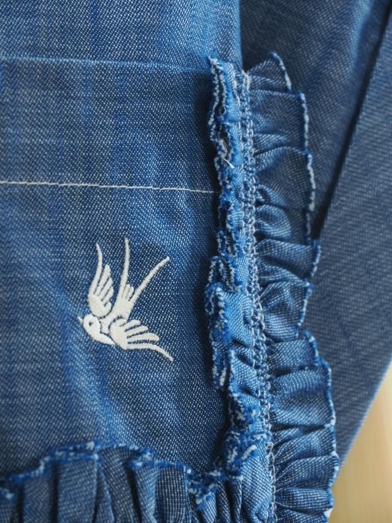 Rhodolirion ロドリリオン - Frill Shirt フリルシャツ - Chambray - Blue