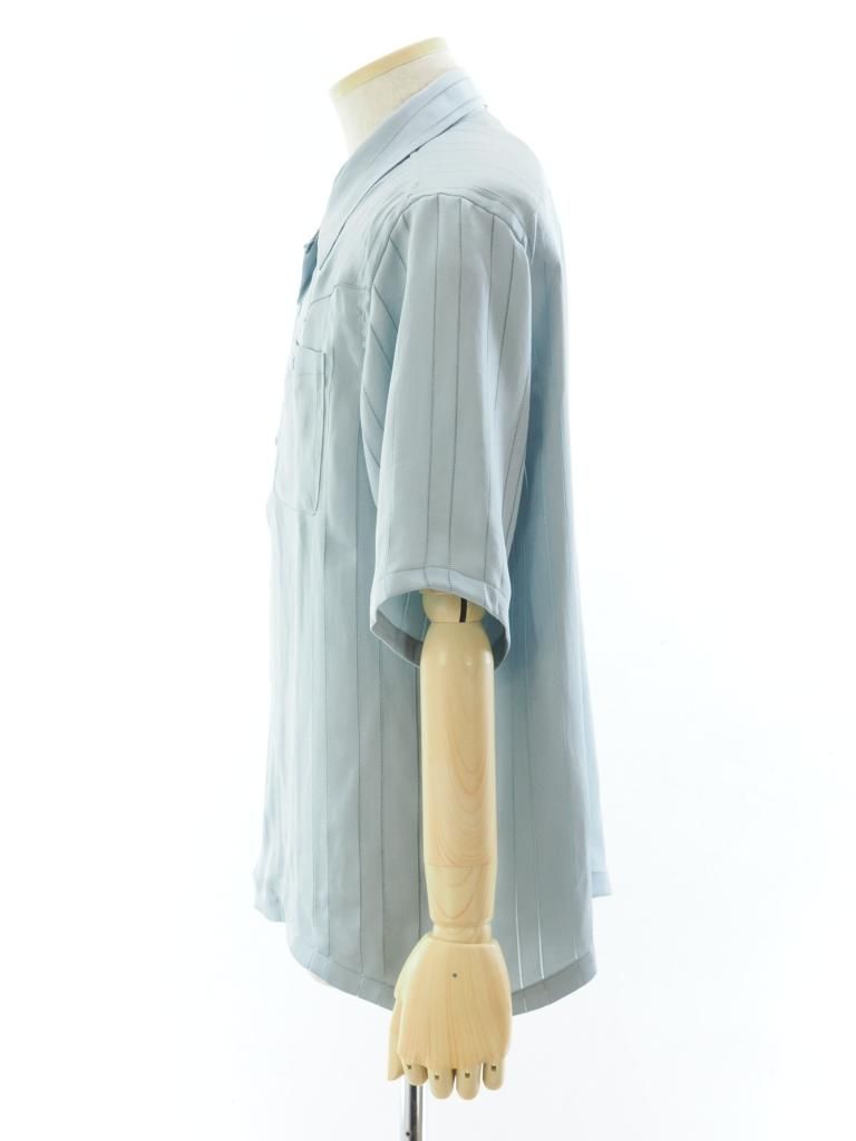 Needles ニードルズ - S/S Cowboy One-Up Shirt ショートスリーブカウボーイワンナップシャツ - TA/CU/PE Georgette - Blue