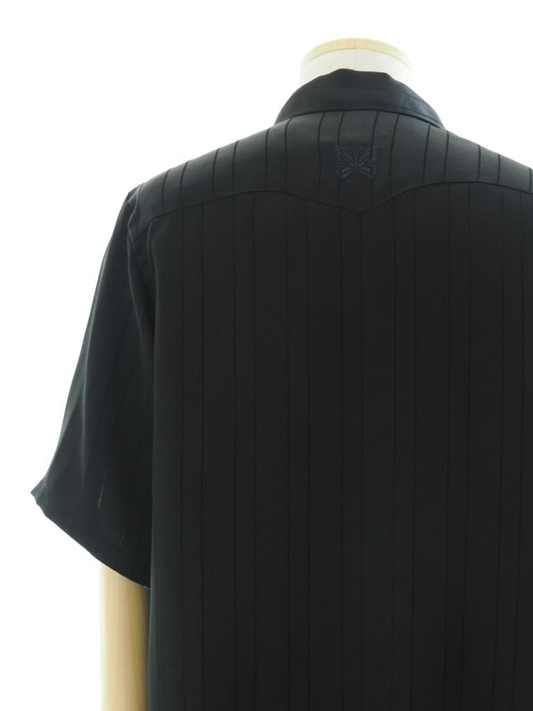 Needles ニードルズ - S/S Cowboy One-Up Shirt ショートスリーブカウボーイワンナップシャツ - TA/CU/PE Georgette - Black
