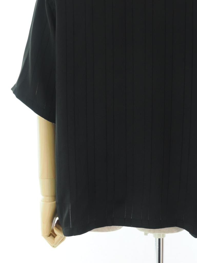 Needles ニードルズ - S/S Cowboy One-Up Shirt ショートスリーブカウボーイワンナップシャツ - TA/CU/PE Georgette - Black