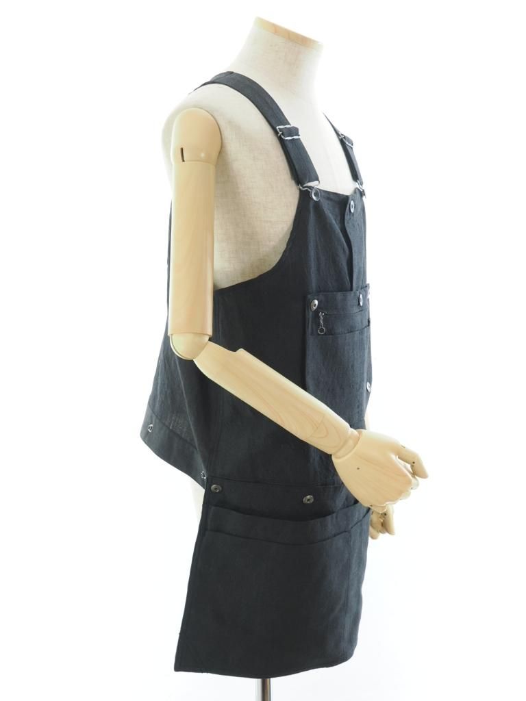 TUITACI 朔 ツイタチ - Weather Cloth Utility Vest - Black