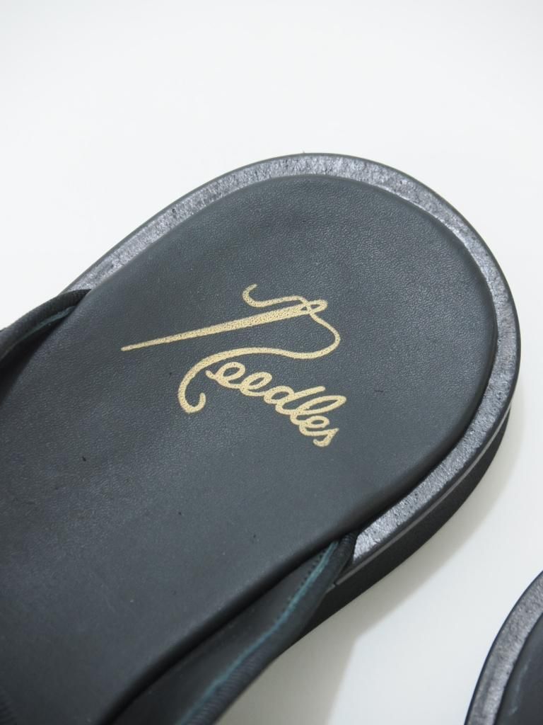 Needles ニードルズ - Papillon Emb. Slip-In パピヨンエンブロイダリースリップイン - Suede - Black