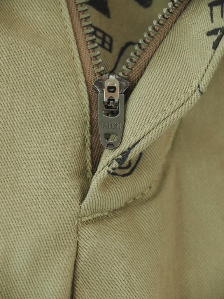 Engineered Garments エンジニアドガーメンツ - Officer Pant オフィサーパンツ - Graffiti Print Flat Twill - Khaki