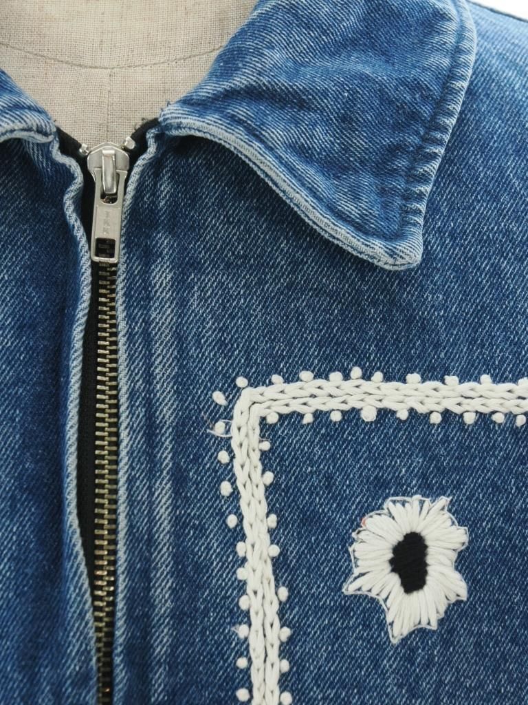 NOMA t.d. ノーマティーディー - Bandana Hand Embroidery Jacket - Indigo