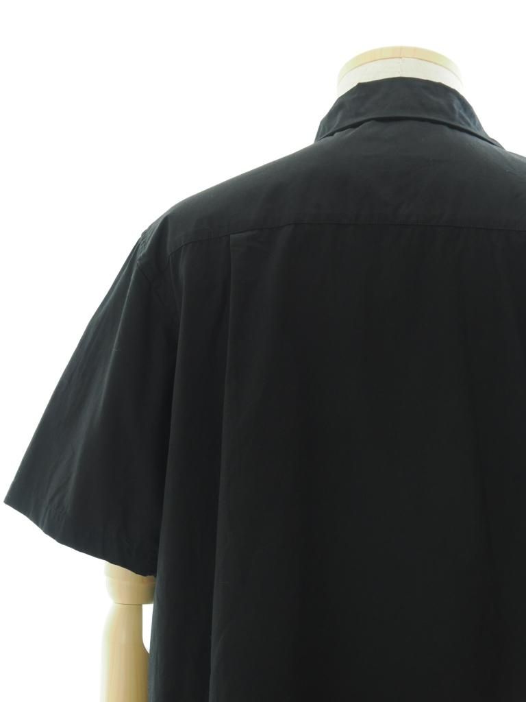 NOMA t.d. ノーマティーディー - Leaf Hand Embroidery SS Shirt リーフハンドエンブロイダリーショートスリーブシャツ - Black