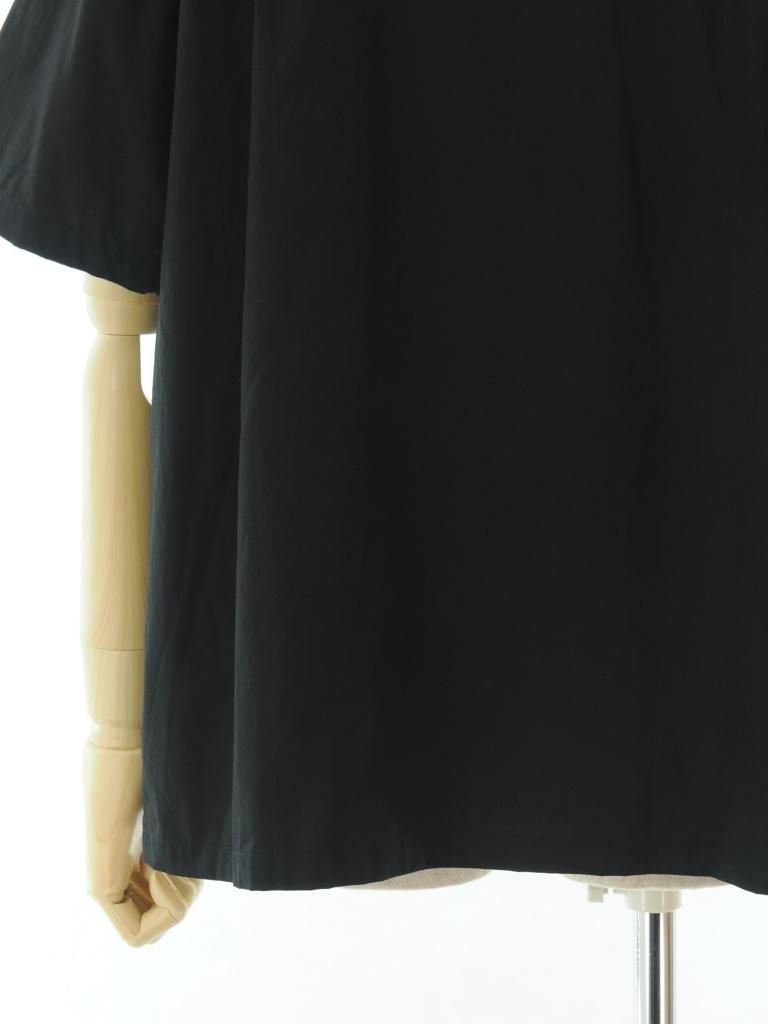 NOMA t.d. ノーマティーディー - Leaf Hand Embroidery SS Shirt リーフハンドエンブロイダリーショートスリーブシャツ - Black