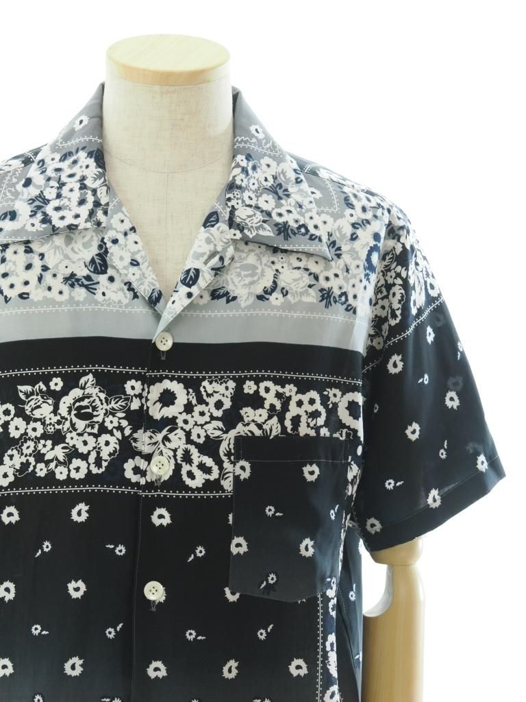 NOMA t.d. ノーマティーディー - Summer Shirt サマーシャツ - Draw Your Garden - Black